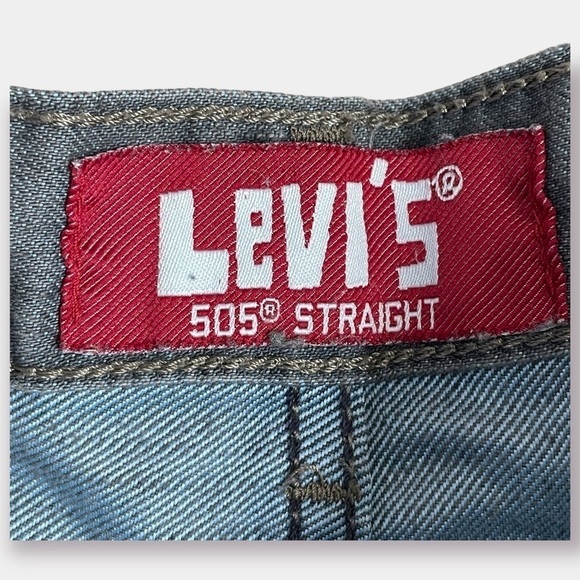 NEW Levi's 505 Blue jeans Cutoff Shorts Gray - Picture 3 of 4